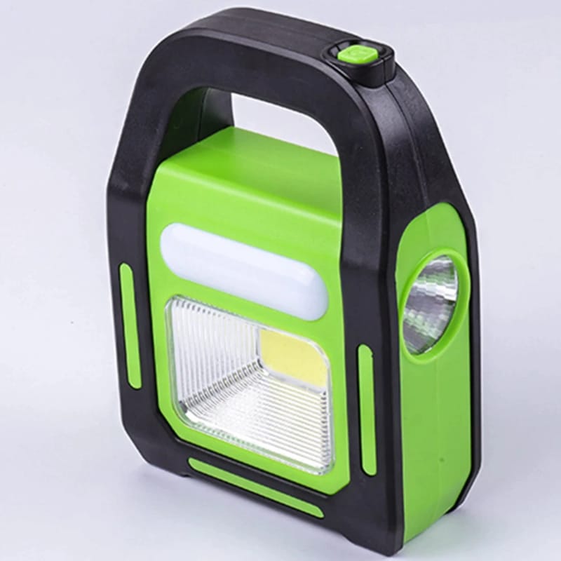 3 In 1 Solar USB Rechargeable COB LED Camping Lantern Power Bank Waterproof Flashlight