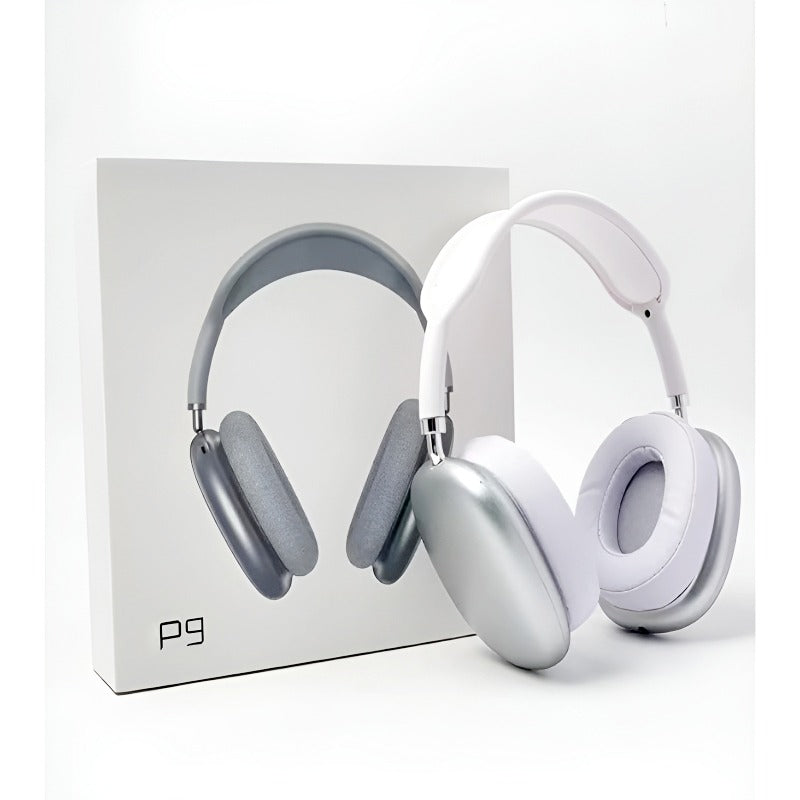 P9 Bluetooth Wireless Noise-Cancelling Stereo Headphones with Mic for Sports & Gaming