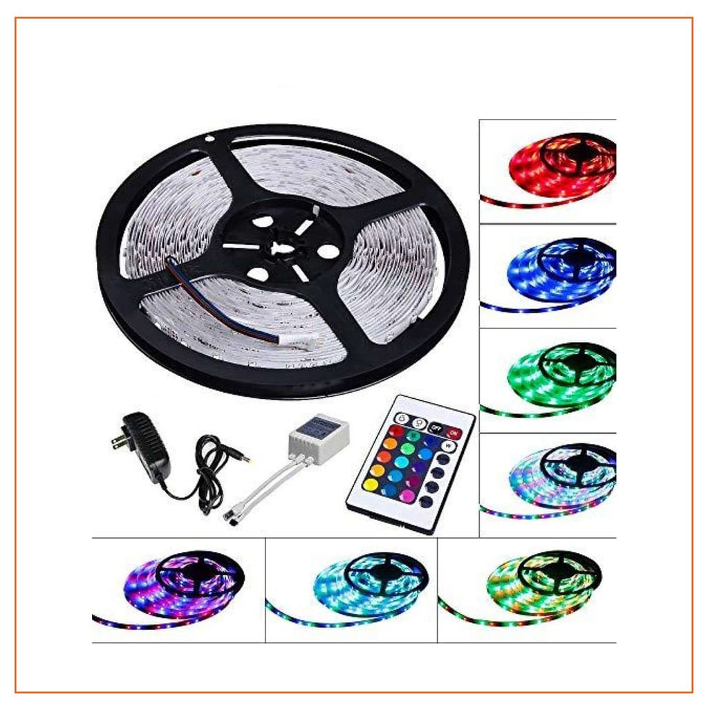 4 PCs Remote Control RGB LED Music Strip Lights