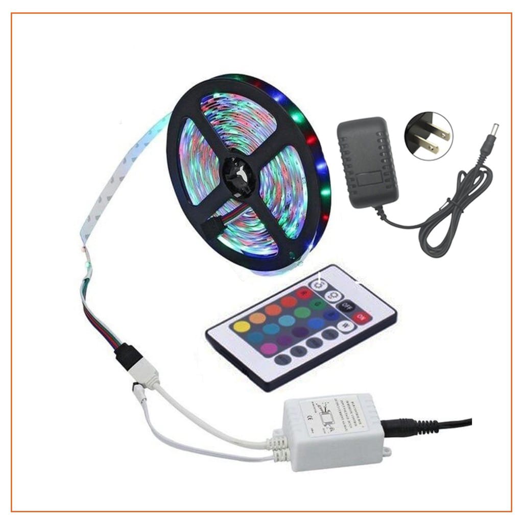 4 PCs Remote Control RGB LED Music Strip Lights