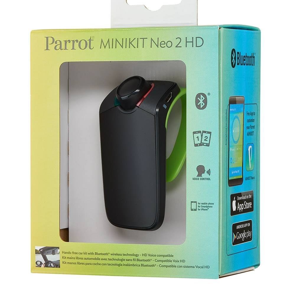 Parrot Minikit Neo 2 HD Voice Controlled Portable Bluetooth Hands Free Kit With HD Voice.