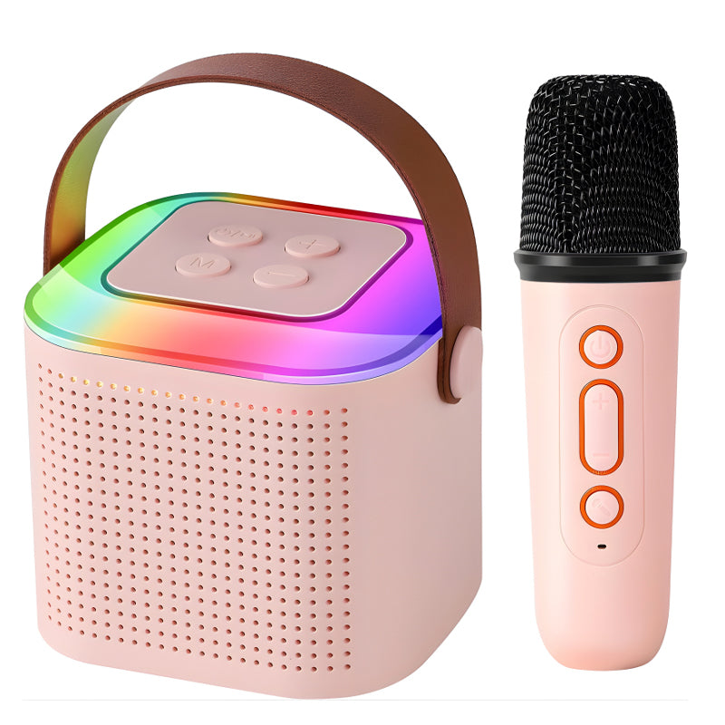 Y1 Mini RGB Lighting USB Rechargeable Wireless Karaoke Speaker With Microphone